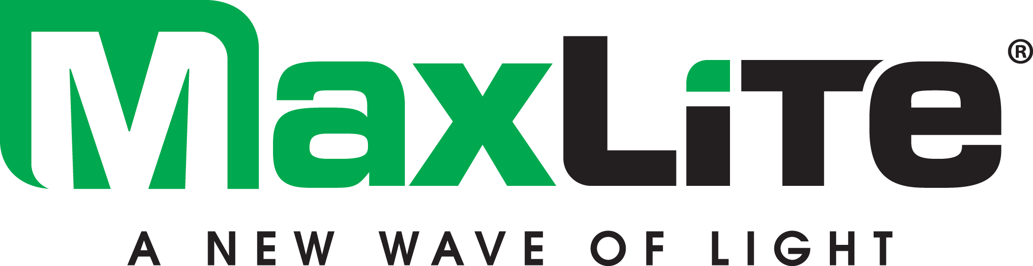 MaxLite Logo 2color Green Black W Tagline